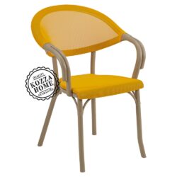 Figo Fileli Bahçe Sandalye Sarı