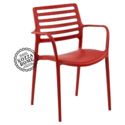 Lixa Kollu Bahçe Sandalye Kırmızı
