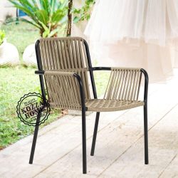 French Bahçe Sandalye Siyah